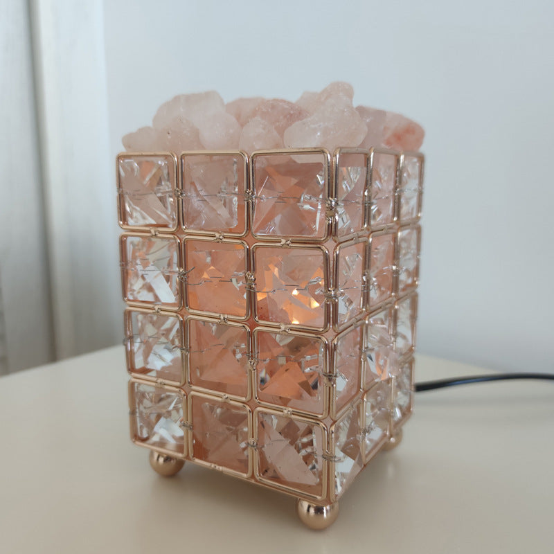 Crystal Salt Table Lamp