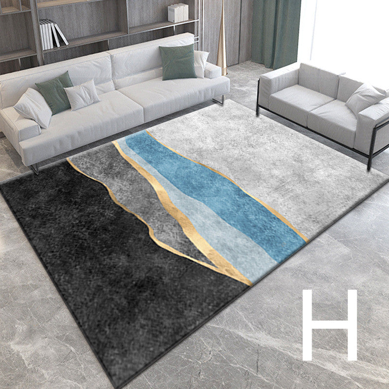 3D Light Luxury Style Floor Mat — Bedroom Bedside Carpet