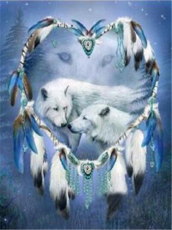 Native American portrait diamond painting kit – 10x12" to 24x32" round or square drill cultural art by Azurra Shop