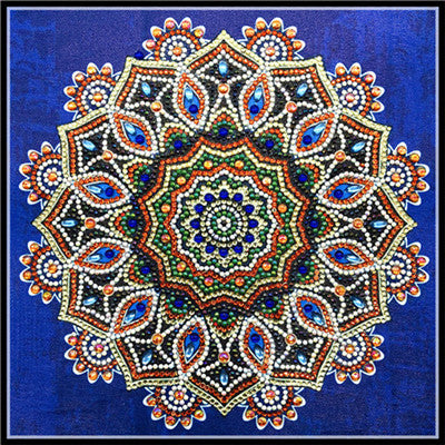 Mandala Shaped Flower Diamond Painting