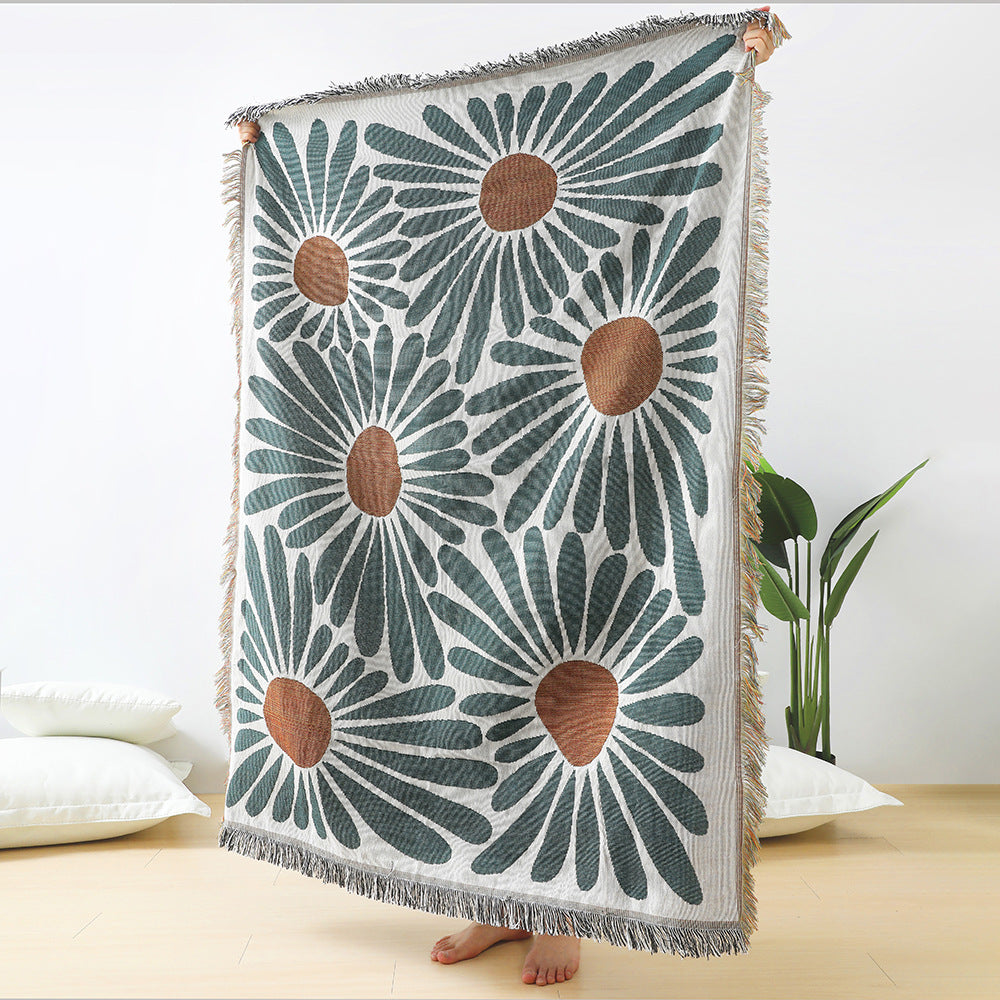 Home Decor Sofa Throw Blanket — American Country Style