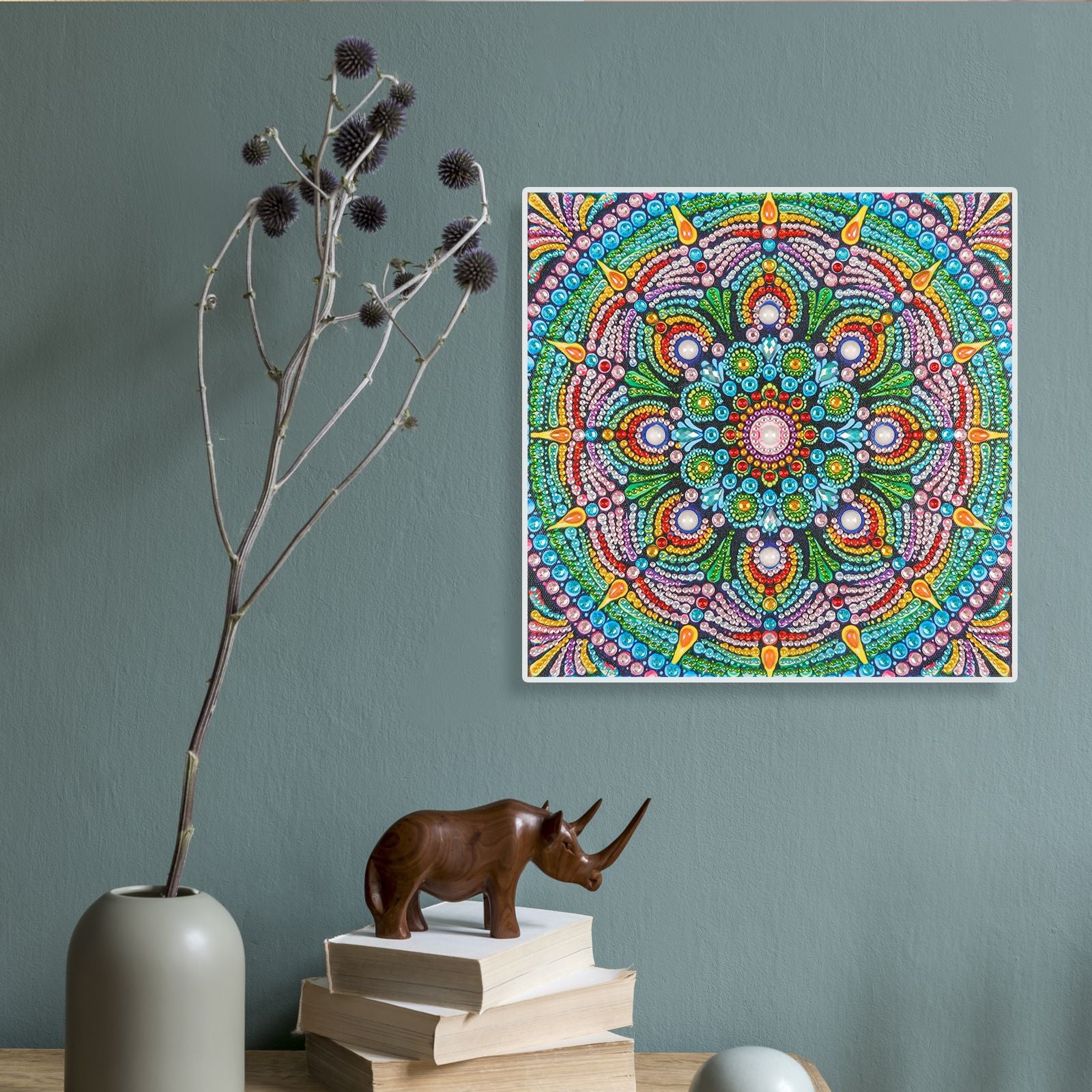 Sunburst Mandala Diamond Painting Kit