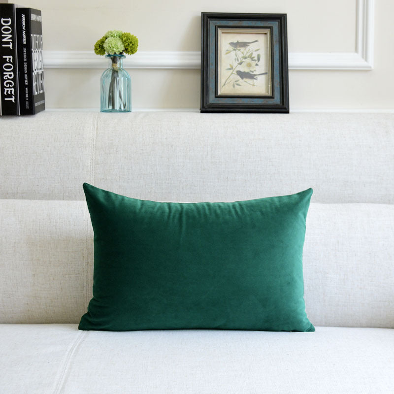Sofa Velvet Throw Pillow — 12x20"