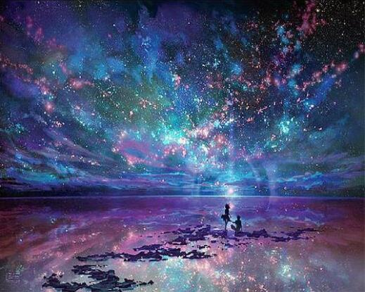 Night sky diamond painting kit – 16x20" blue celestial starry sky wall art by Azurra Shop
