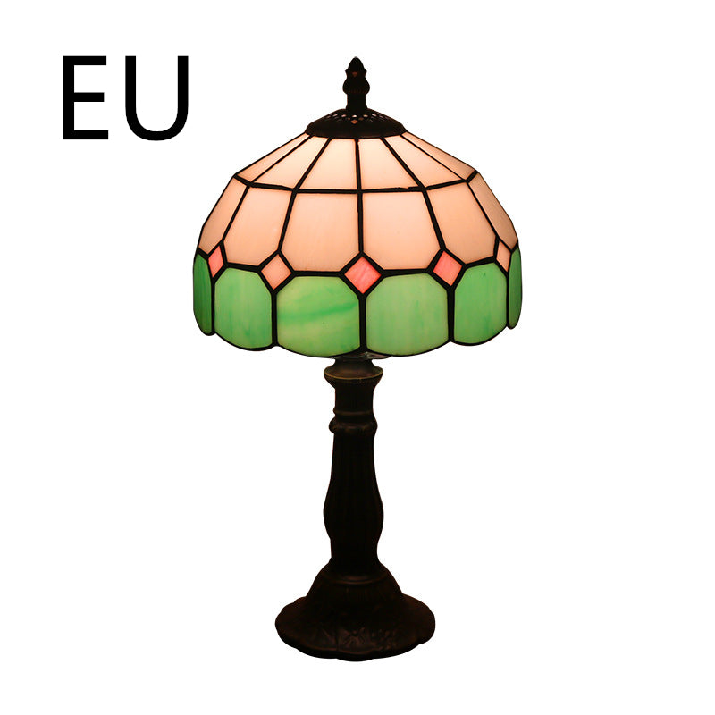 Mediterranean Mosaic Glass Table Lamp