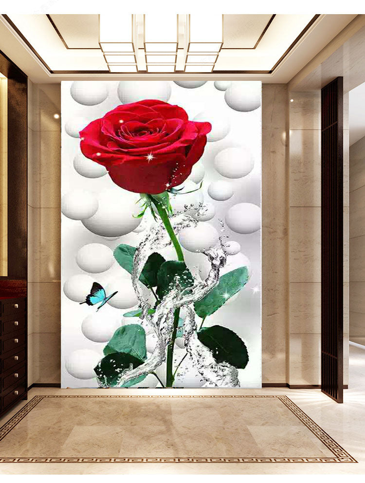 Dripping Red Rose Diamond Painting