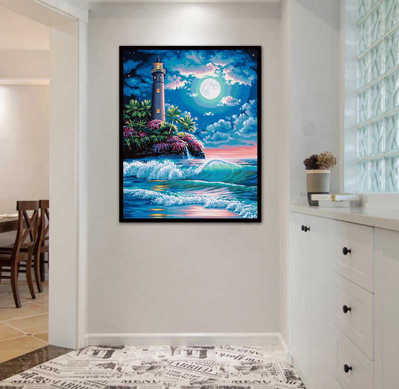 Seaside Lighthouse Diamond Painting