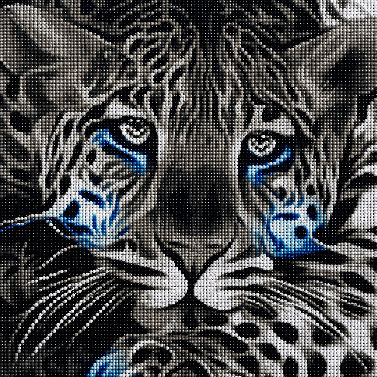 Black and White Leopard Diamond Painting