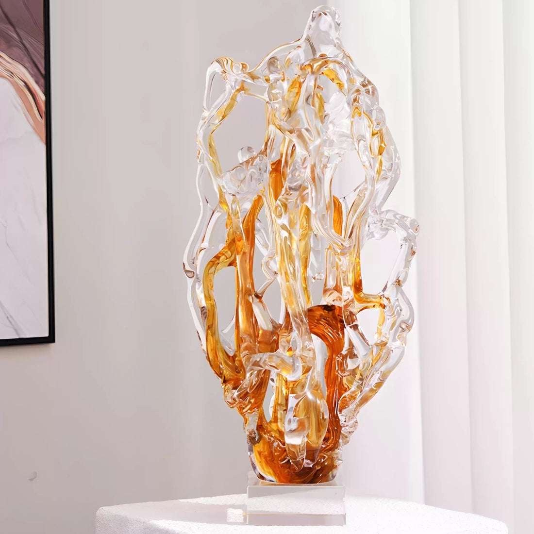 Taihu Stone Handmade Glass Ornament