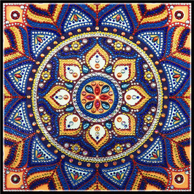 Mandala Shaped Flower Diamond Painting