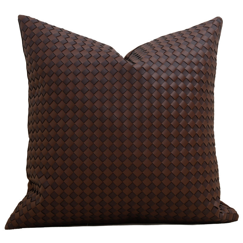 Misty Forest Geometric Throw Pillow – Modern Minimalist Home Decor
