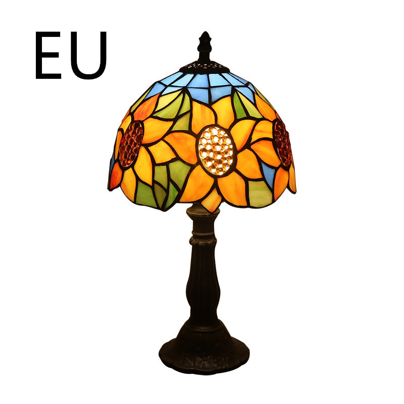 Mediterranean Mosaic Glass Table Lamp