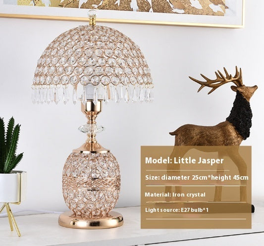 Luxurious Crystal Bedside Table Lamp