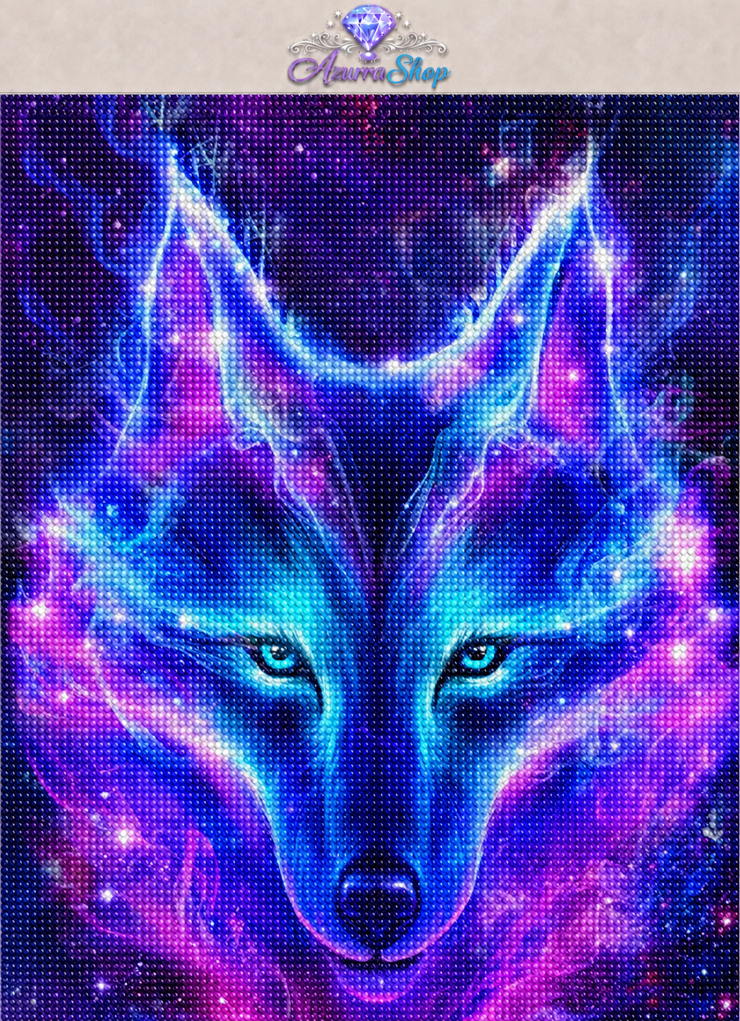 Neon Wolf Spirit Diamond Painting Kit