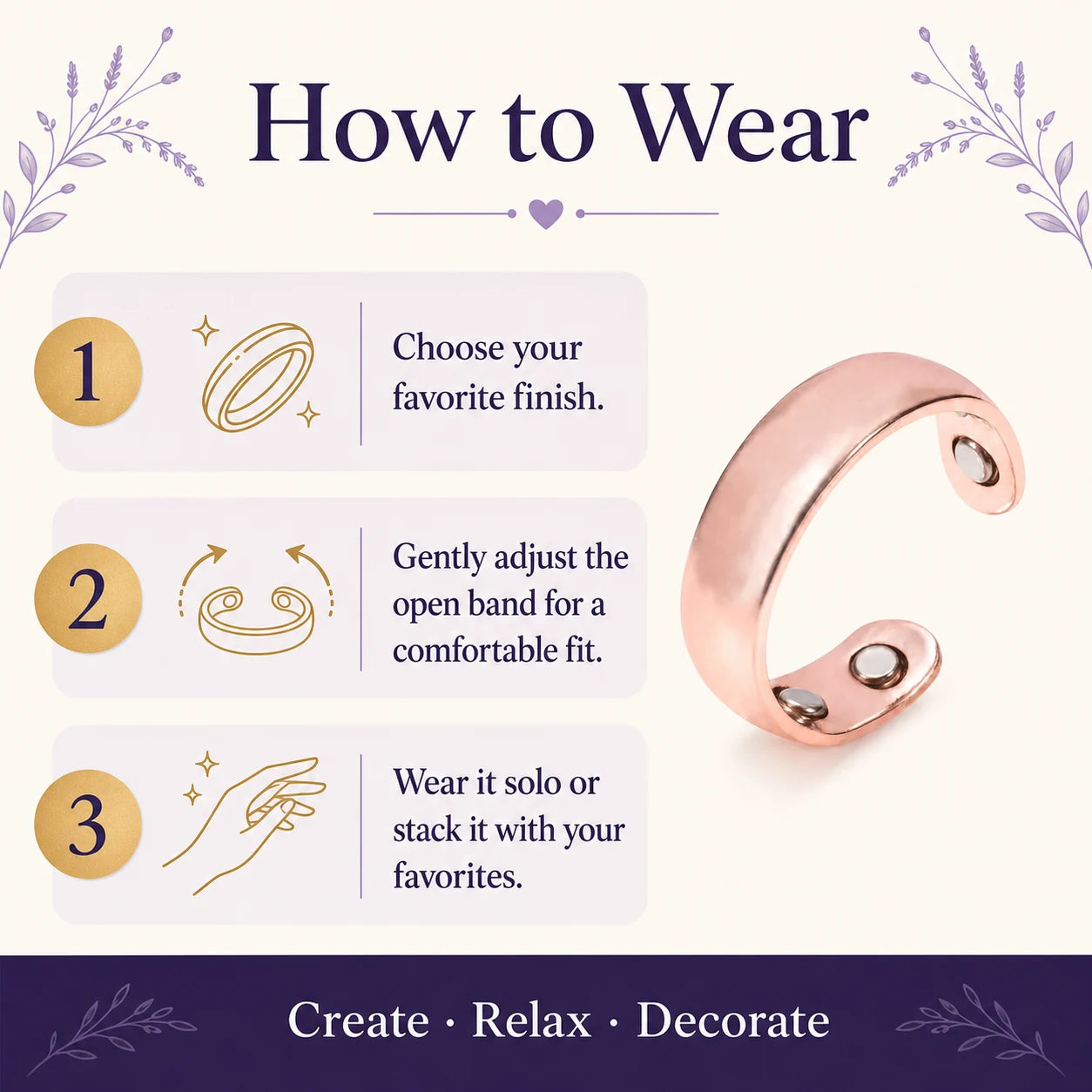 Olux Adjustable Magnetic Ring