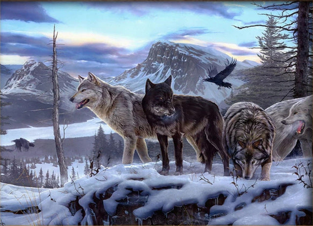 Wolf &amp; Animal Landscape Diamond Painting