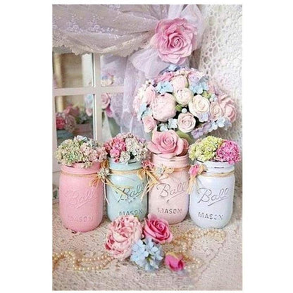 Rose Vase Diamond Painting