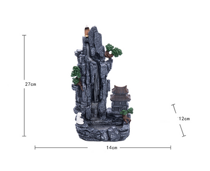 Mountain Stream Backflow Incense Burner