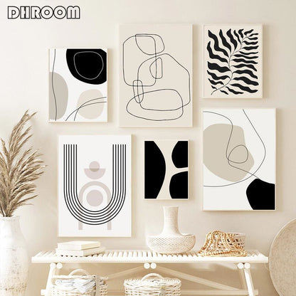 Abstract Boho Canvas Wall Art