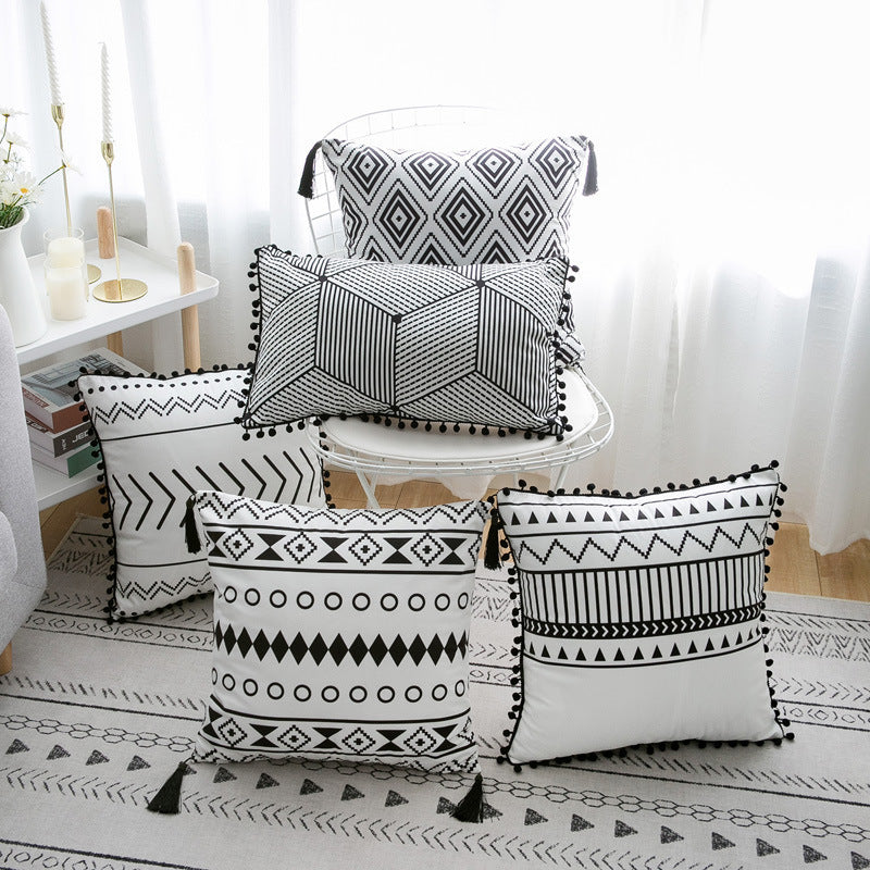 Bohemian National Style Throw Pillow Cover — polyester in 11 style options, available in 18x18" or 12x20" — Azurra Shop