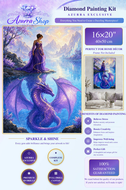 Her Reflection Has Wings diamond painting detail and size guide — Azurra Shop