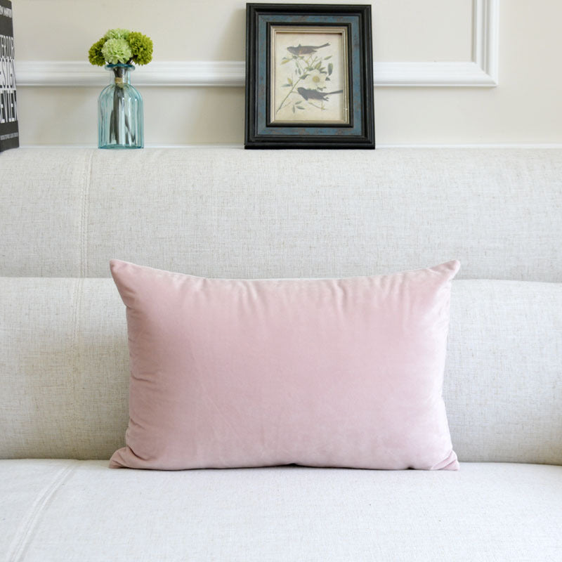 Sofa Velvet Throw Pillow — 12x20"