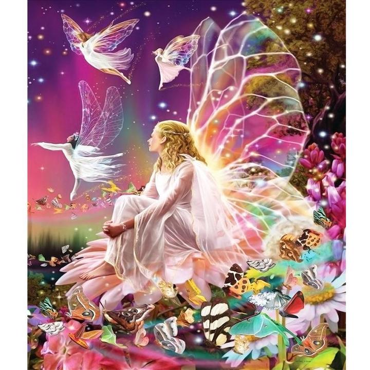 Fairy Diamond Painting - 5D DIY Resin Drill Kit, 3 Sizes from 12"x16" to 20"x28" | Azurra Shop