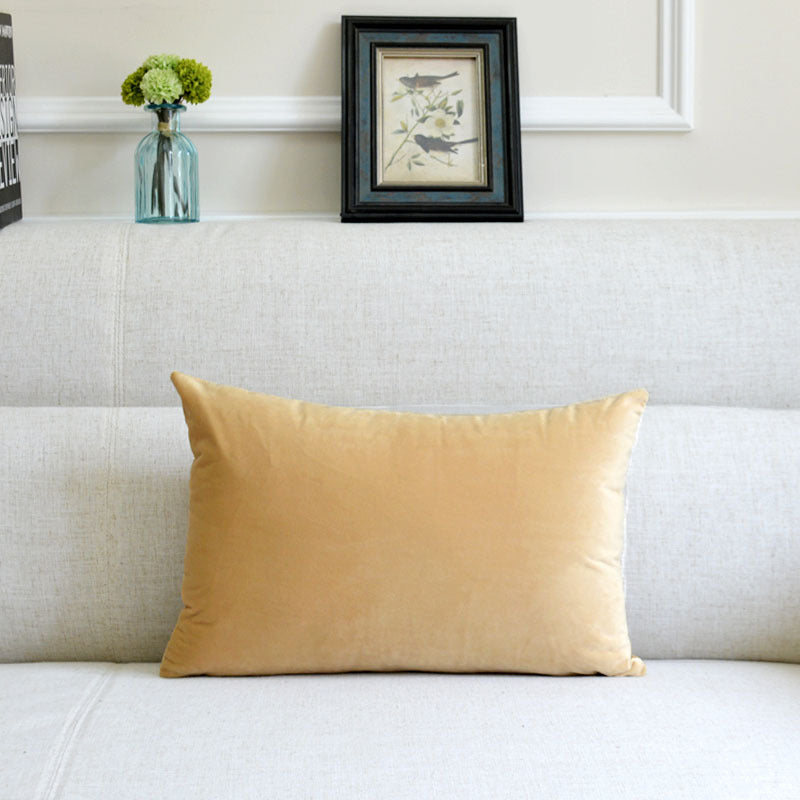 Sofa Velvet Throw Pillow — 12x20"