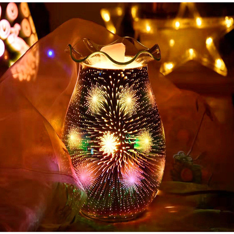 3D Glass Wax Melt Aromatherapy Lamp
