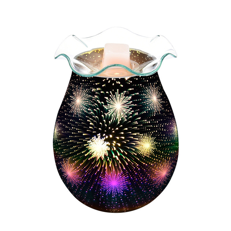 3D Glass Wax Melt Aromatherapy Lamp