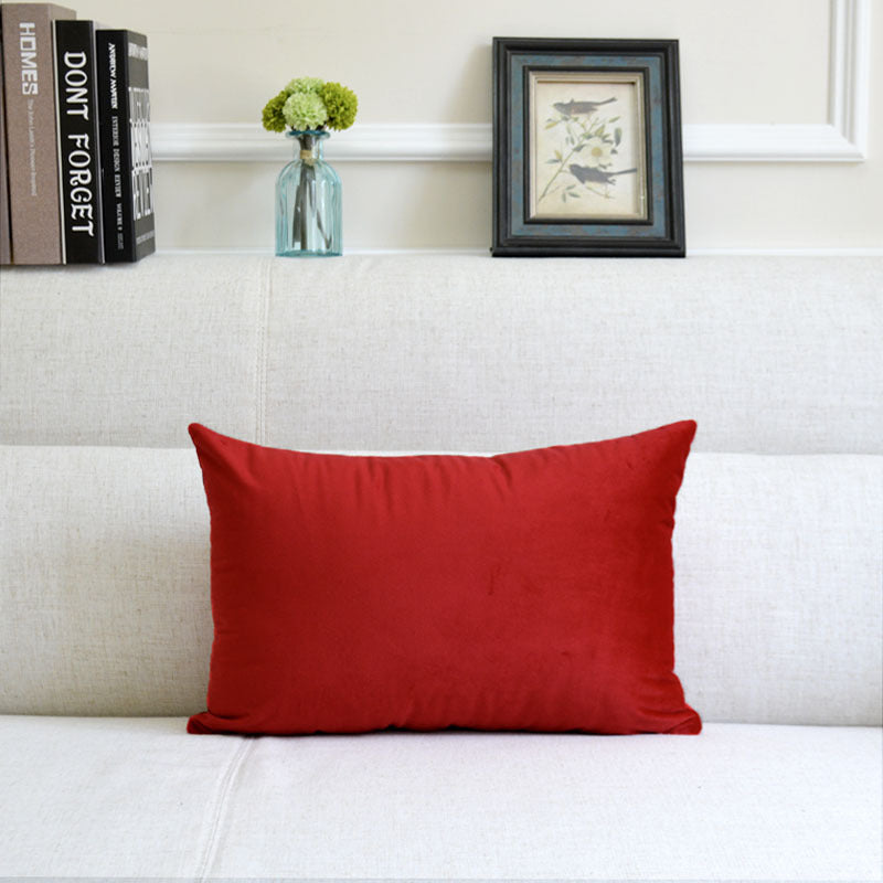 Sofa Velvet Throw Pillow — 12x20"