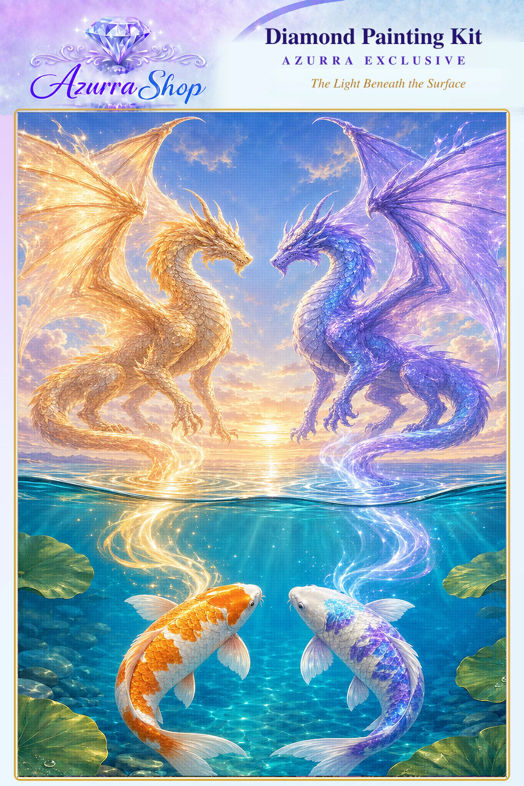 The Light Beneath the Surface Azurra Exclusive 5D diamond painting kit hero artwork