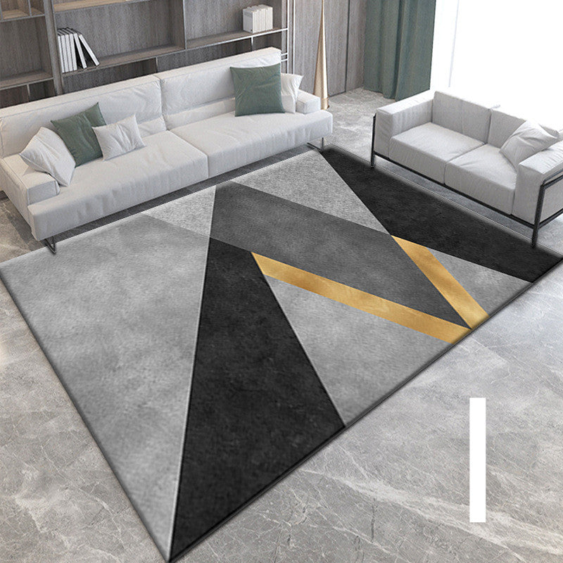 3D Light Luxury Style Floor Mat — Bedroom Bedside Carpet