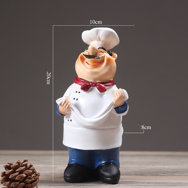 Resin Chef Figurine Kitchen Ornament