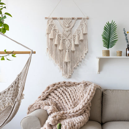 Hand-woven Macrame Wall Hanging Tapestry