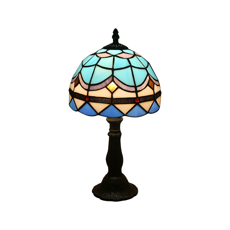 Mediterranean Mosaic Glass Table Lamp