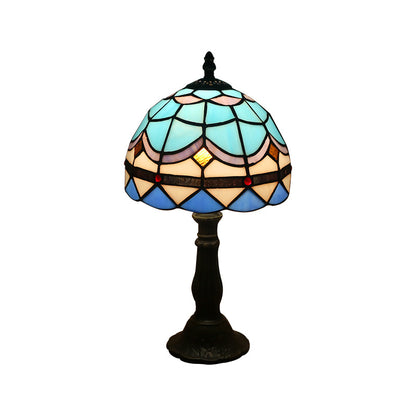 Mediterranean Mosaic Glass Table Lamp