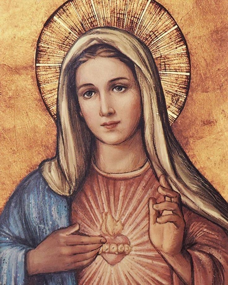 Virgin Mary colorful diamond painting – 20x28" vibrant Holy Mother portrait religious wall art gift of faith by Azurra Shop