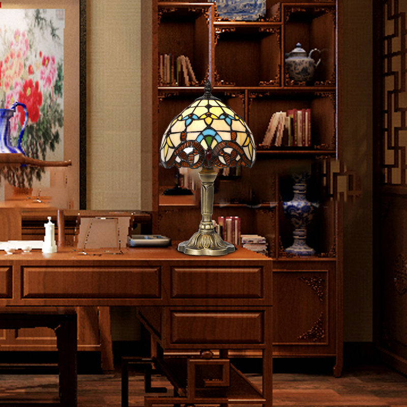 Mediterranean Mosaic Glass Table Lamp