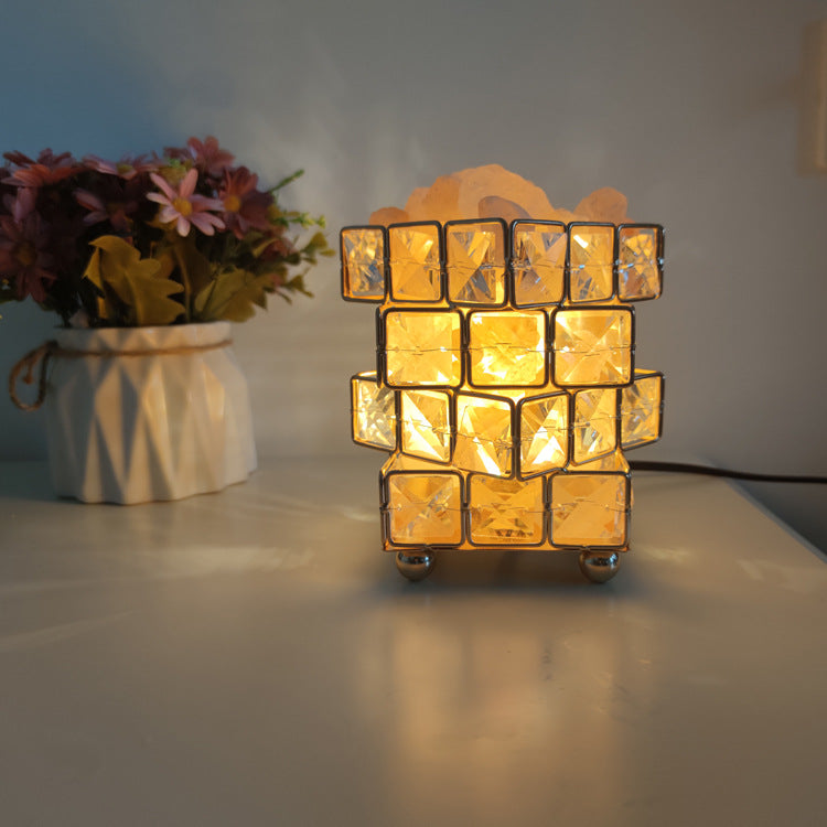 Crystal Salt Table Lamp