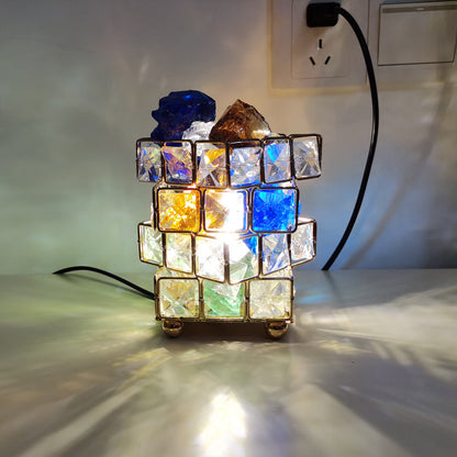 Crystal Salt Table Lamp