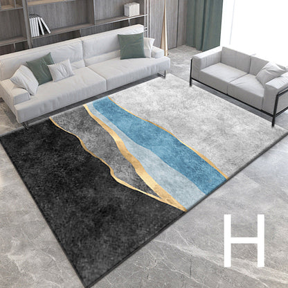 3D Light Luxury Style Floor Mat — Bedroom Bedside Carpet