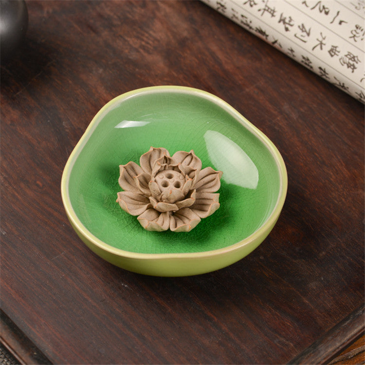 Jingdezhen Ceramic Lotus Incense Holder