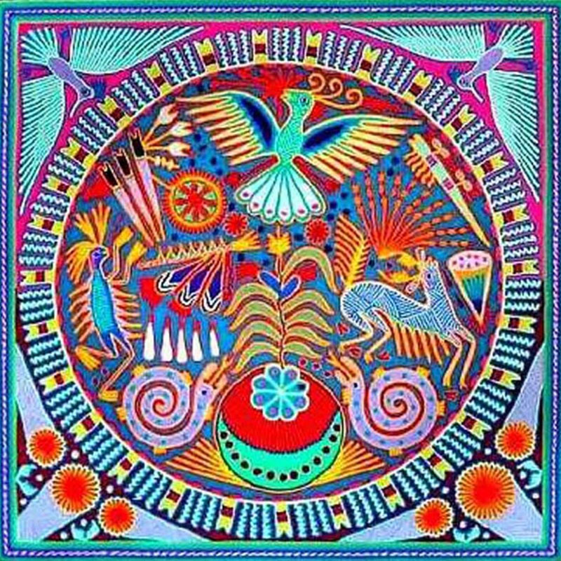 Mandala flower round diamond painting kit – 6x6" to 18x18" geometric floral art by Azurra Shop