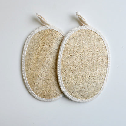 Japanese Loofah Sponge Bath Towel — traditional exfoliating bath sponge for smooth, refreshed skin, available in multiple colors — Azurra Shop