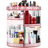 360° Rotating Makeup Organizer in Pink - 8-Layer Clear Detachable Shelf Cosmetic Storage Display for Vanity & Dresser | Azurra Shop