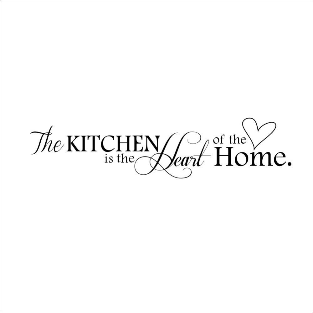 "Kitchen Is the Heart of the Home" PVC Wall Sticker