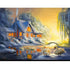 Swans in snow diamond painting kit – 16x20" and 20x24" elegant winter wildlife wall art by Azurra Shop