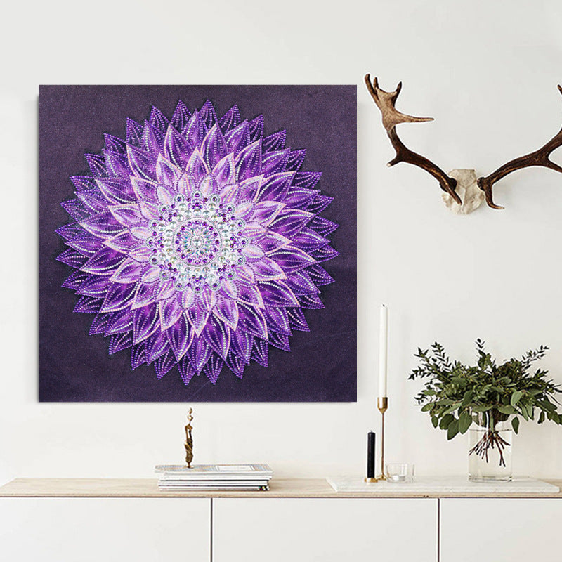 Purple Mandala Diamond Painting