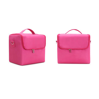 Oxford Makeup Case - Open View Showing Interior Storage &amp; Removable Liner | Azurra Shop